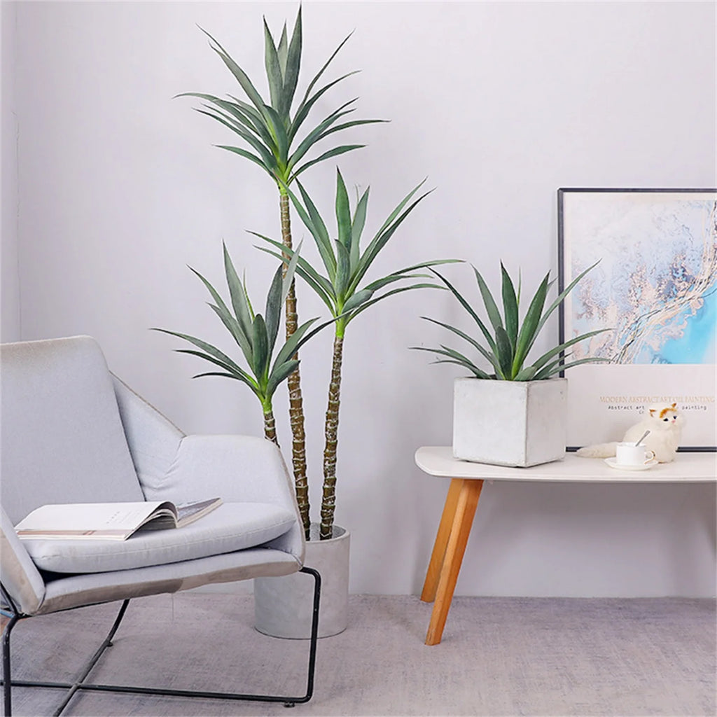 🌵 160cm Artificial Agave Tree – Faux Plant with 3 Trunks in Pot for Indoor & Outdoor Decor