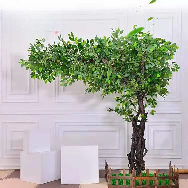 🌸 Floor-Standing Large Artificial Tree – Peach, Cherry, or Red Maple for Weddings, Hotels & Home Decor
