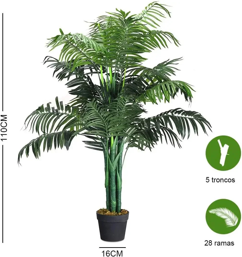 🌴 Artificial Palm Tree – 110cm Tropical Room Decor Plant for Home, Office & Events