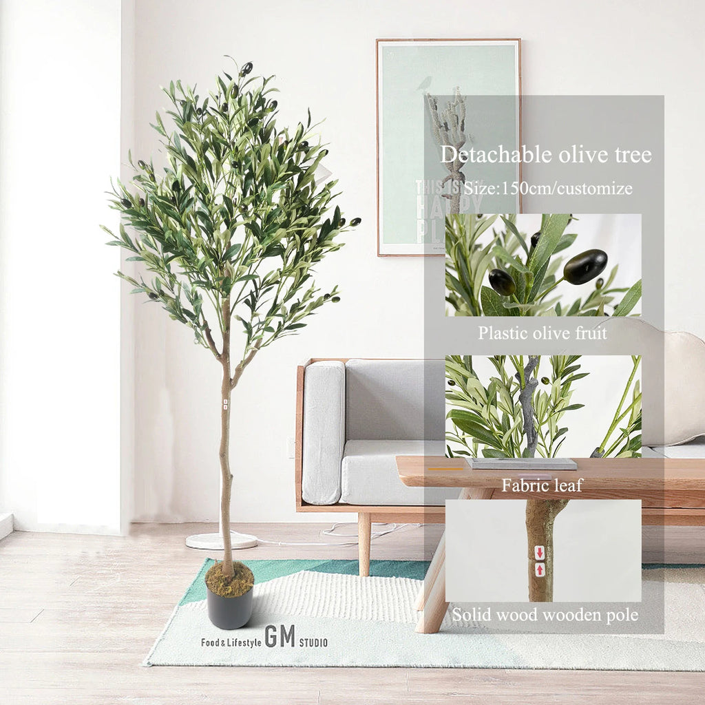 🫒 Artificial Olive Tree – Faux Indoor/Outdoor Plant for Home, Office & Commercial Spaces